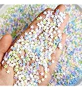 300Pcs Colorful Star Nail Charms Resin Mini Stars Nail Gems Cute Nail Rhinestones Mixed Color Pen...