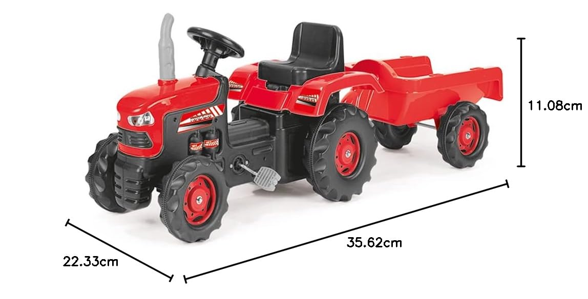 DOLU Trattore con rimorchio - Pedali