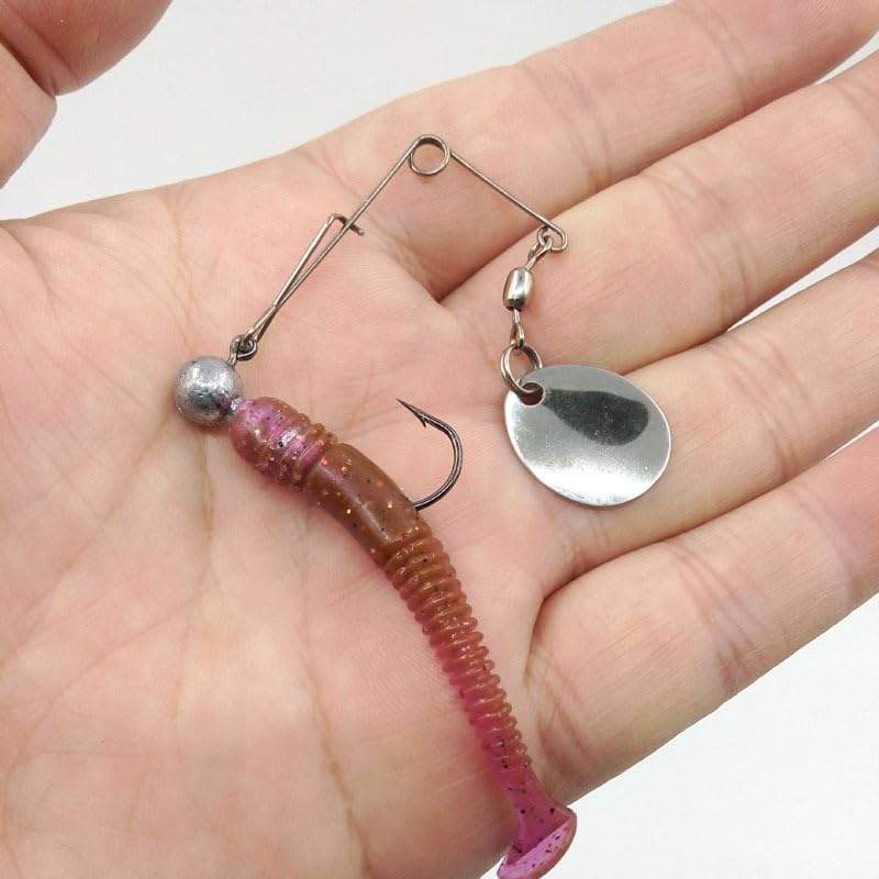 10 unidades de Buzzbait y Spinnerbait para pesca miniatura 4