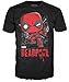 Marvel Funko Men's Deadpool Shots Shattered, Black, Small