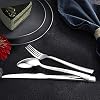HaWare,Set di 12 forchette in acciaio inox, grandi forchette per la casa, cucina, ristorante, lucidate a specchio e lavabili in lavastoviglie, 20 cm