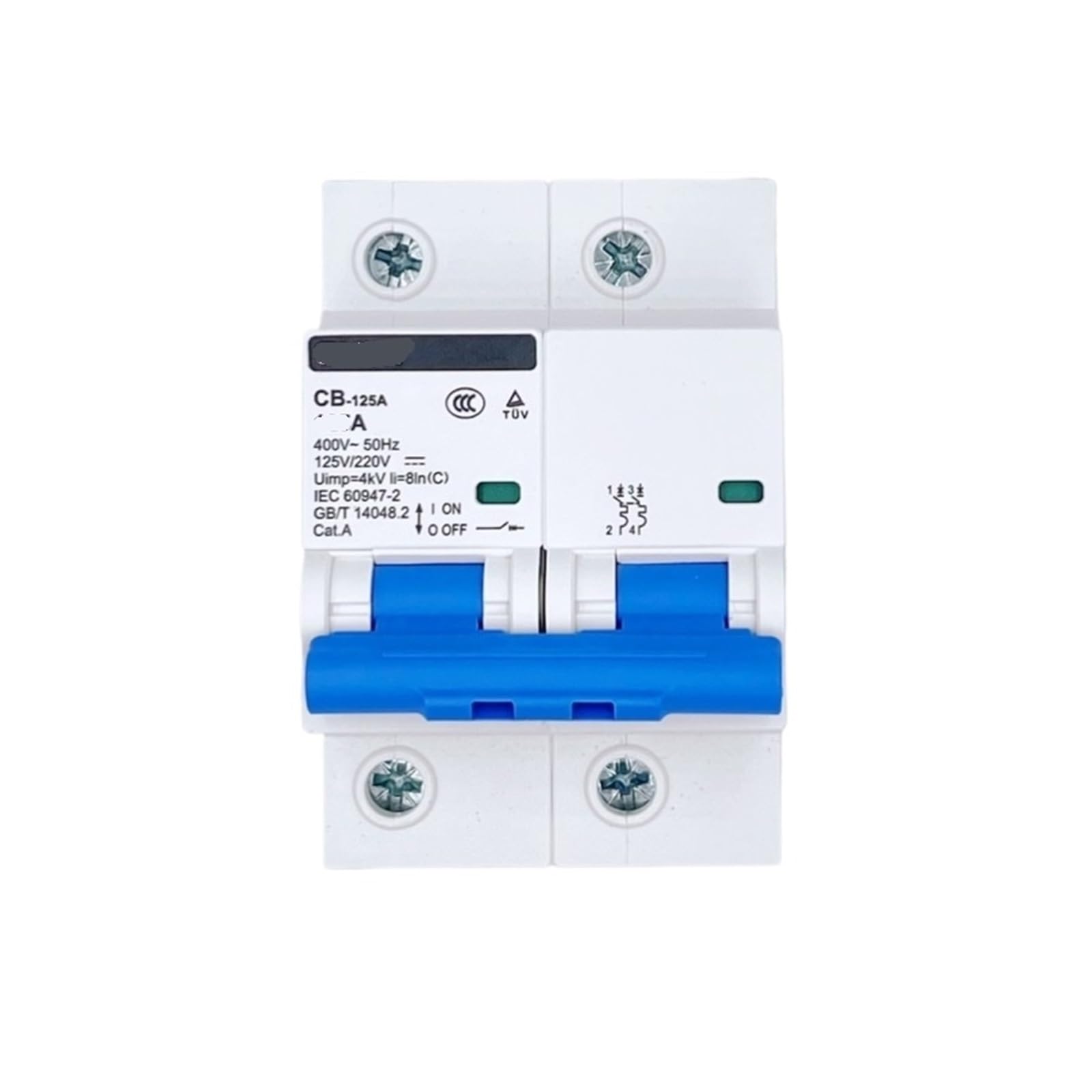 VSPPJYFG 2P AC/DC Circuit Breaker CB-60A for Communication Vehicles 1A 2A 3A 4A 6A 32A 40A(25v)