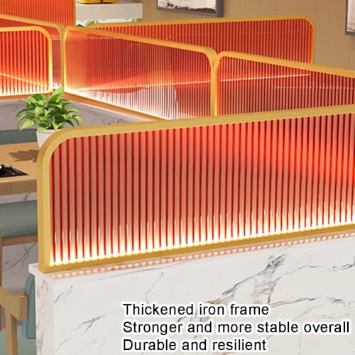 Cloisons de restaurant orange pour structurer l'espace bas - 5