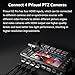 Prisual R2 Pro Video Switcher 4-Channel HDMI Live Streaming Audio Mixer HDMI Switcher 5.5 Inch FHD 1080p LCD Screen 60FPS PTZ Controller USB Recording (Does not Support 4K)