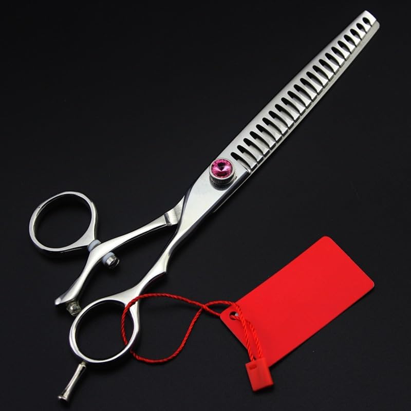 Dog Grooming Scissors Shears, 4 kit Japan 440c 9cr13 7.5'' Pet dog grooming hair cutting scissors set thinning shears barber hairdressing scissors