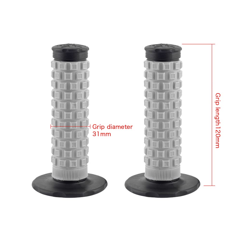 2er Set Motorrad Lenkergriffe Schwarz - Rutschfeste Gummigriffe Für Einfachen Austausch An Allen Motorrädern