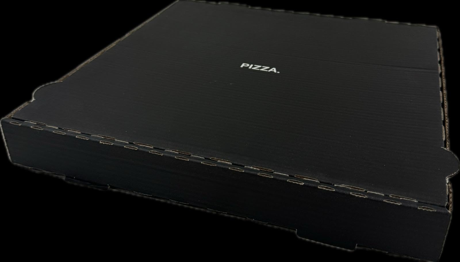 Pizzakarton - Pizzaboxen - Pizzaschachtel - schwarz - 100 Stück - 32x32x4 - edel - "Der Schwarze"