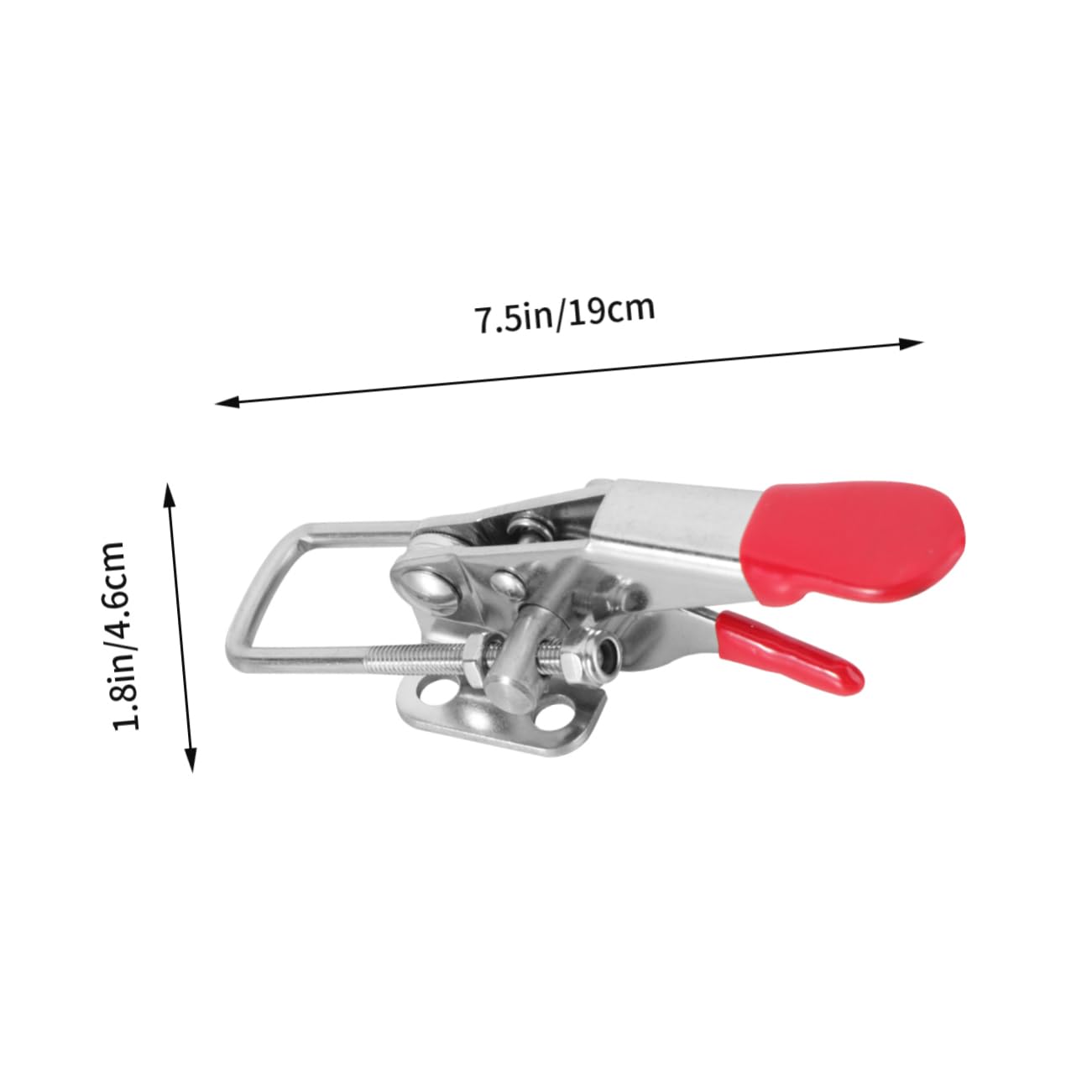 Mikikit Adjustable Lock Buckle Box Buckle Toggle Clamp for Sliding Door Latches Oil and Stain Resistant Grips