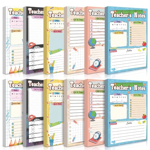 Image of Eaasty 12 Pack Kids Pretend Play Notepads 4x12 Inch,Teachers | 6 Career Themes Dental Police Vet Makeup Restaurant, 40 Pages per Notepad for Toddlers Imaginative Activity and Learning
