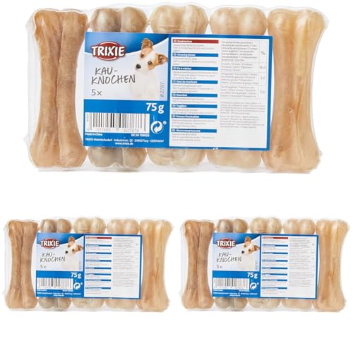 Trixie 2787 Os à mâcher pressés 8 cm 5 × 15 g (Lot de 3)