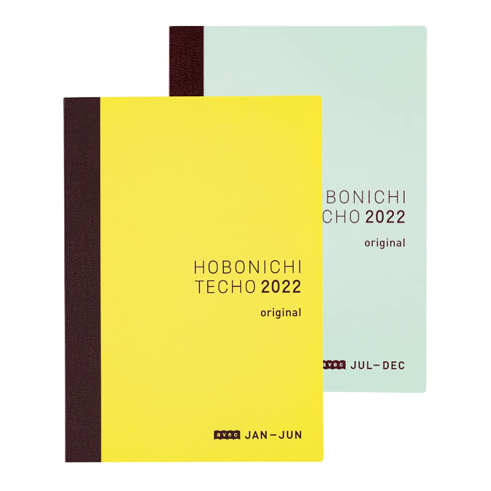 Hobonichi Techo Original Avec Book [Japanese/A6/January 2022 Start/Monday Start/6-months x 2books]