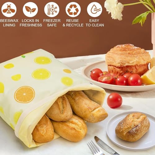 Bolsa de contenedor de pan para uso en refrigerador y repostería 3