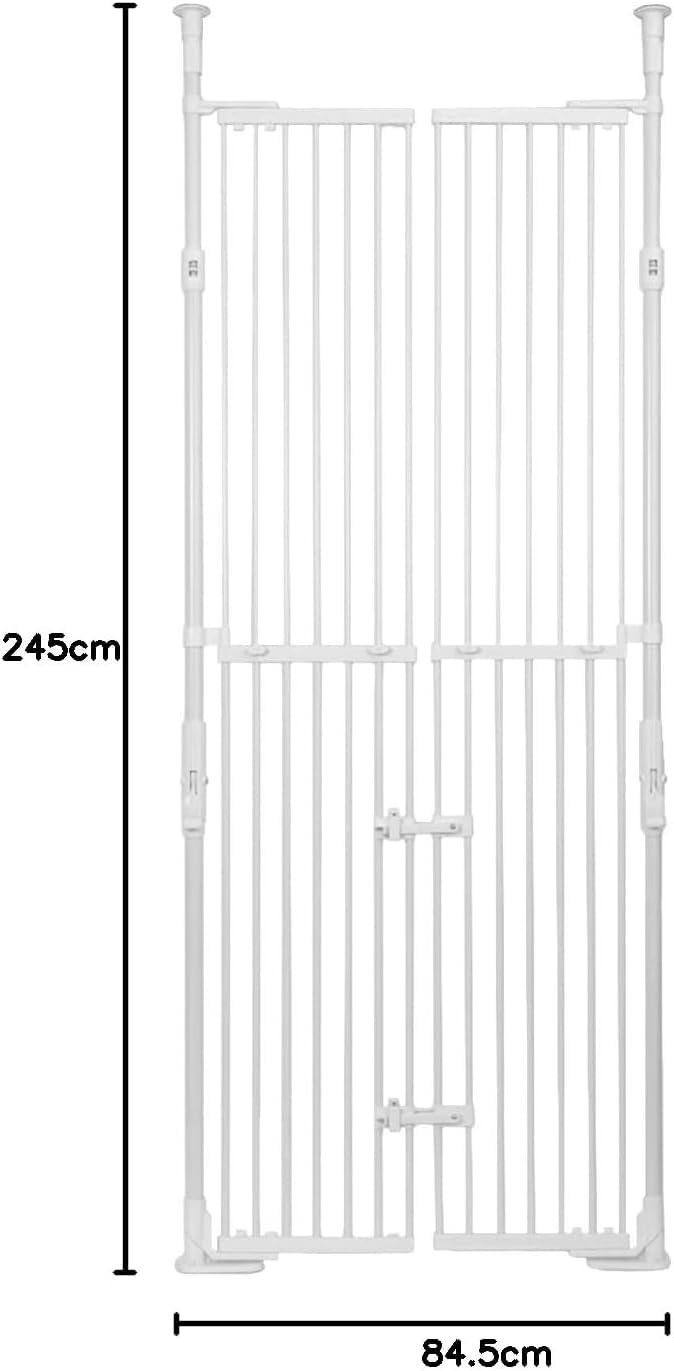 Amazon.co.jp: 3 ペットゲート 猫 脱走防止 柵 屋内用 ハイタイプ ドア