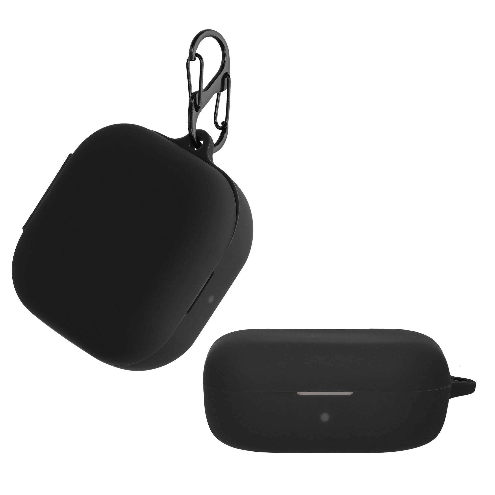 kwmobile case compatibel met AfterShokz Openfit - Cover voor oordopjes case - Zacht silicone - In zwart