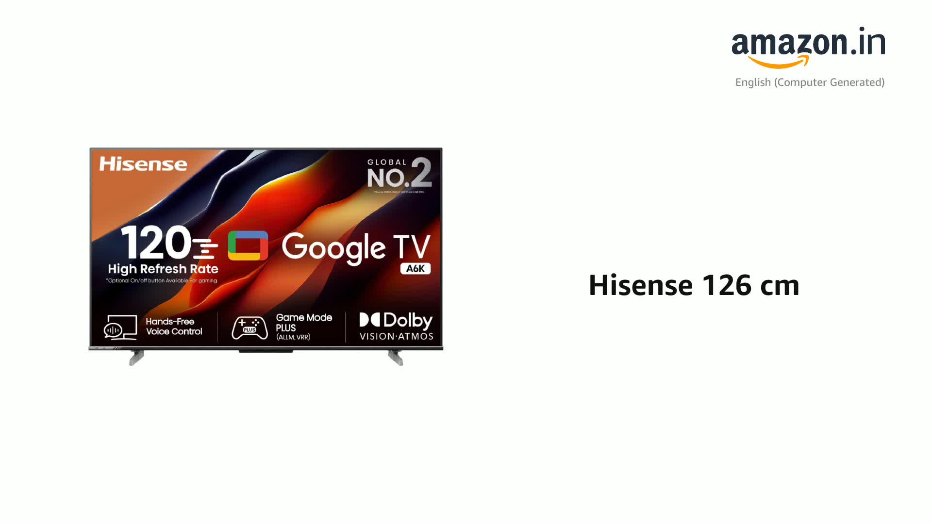 Hisense 126 cm (50 inches) Bezelless Series 4K Ultra HD Smart LED