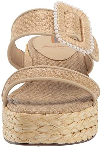 Sam Edelman Women's Chase Wedge Sandal, Eggshell, 7.5 | Image 1