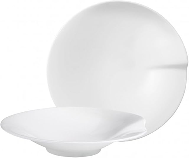 Villeroy & Boch Passion Pasta Plate L Set 2 Pieces, Porcelain, White, Large