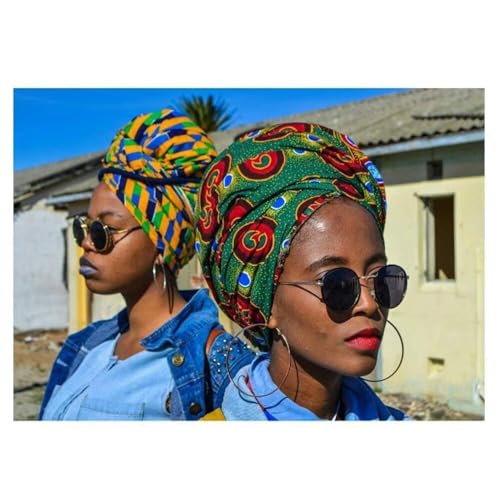 African Headwraps for Women Head Wraps Ankara Wrap Head Scarf2