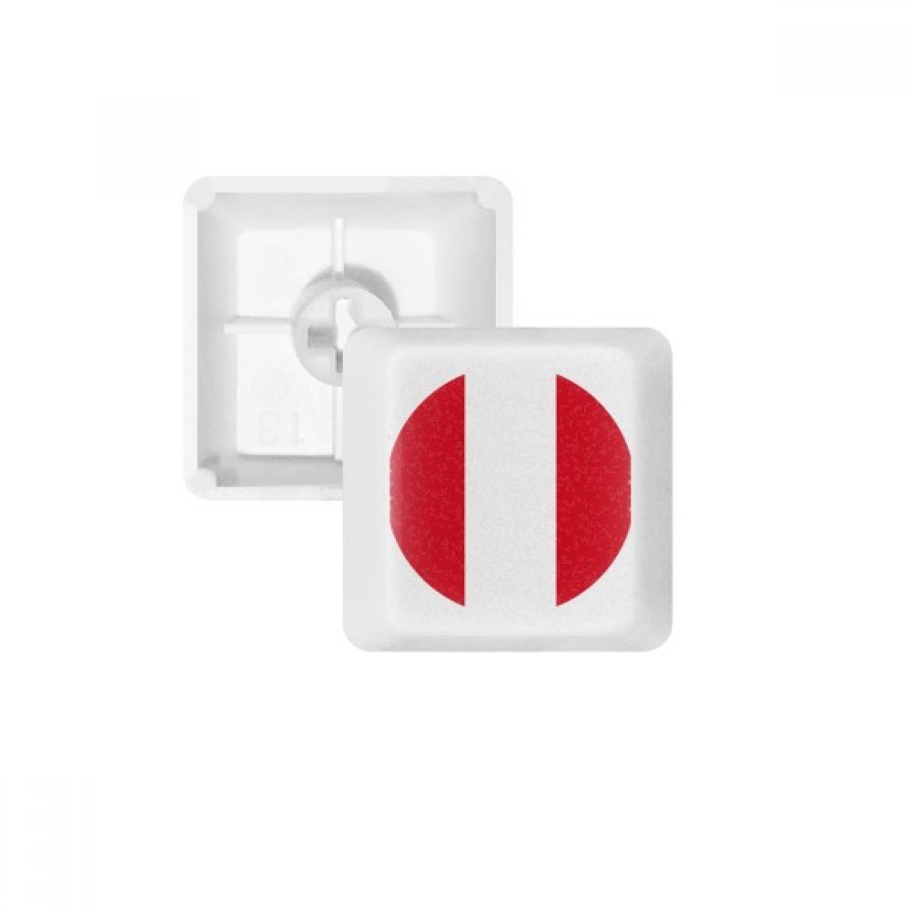 Clavier PBT Blanc OEM Édition Drapeau National Pérou - 4