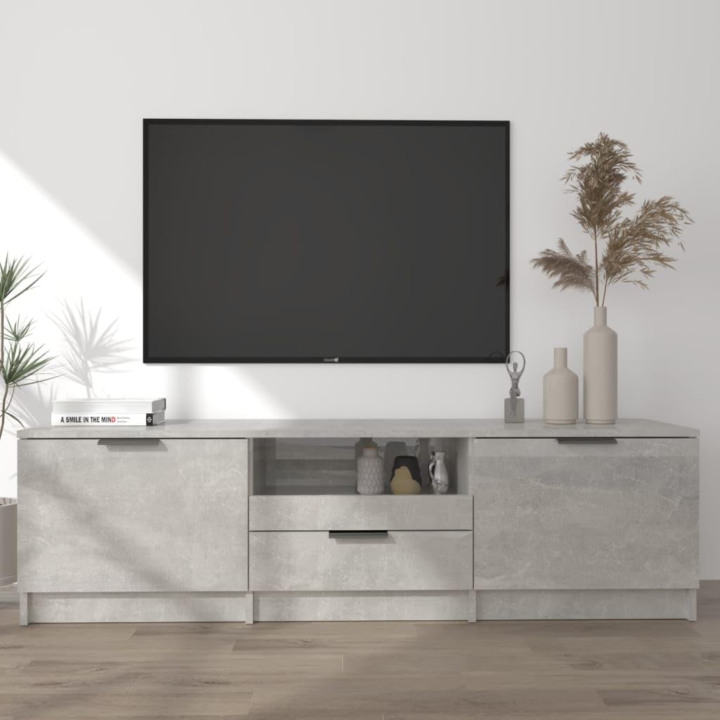 Cassa TV Grey Concrete vidaXL Multilayer - Dettaglio