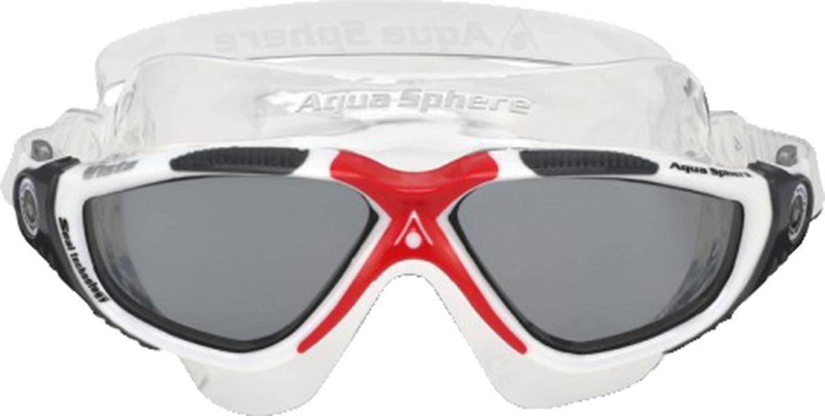 Aqua Sphere Vista Technology White Red/White Grey Goggles New
