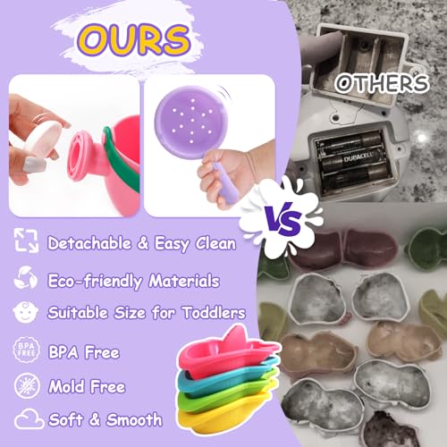 Image of Baby Bath Toys, Mold Free Bath Toys Toddlers 2-4 | Stacking Boat Sensory Water Table Toys and Toddler Pool Toys as Gifts for Boys and Girls Ages 1-3