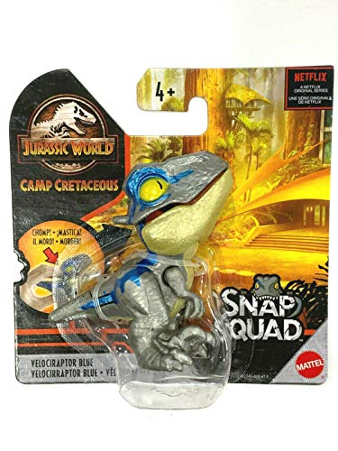Buy Jurassic World Camp Cretaceous Snap Squad 2 Inch Fun Chomp Figure Velociraptor Blue Silver Online At Low Prices In India Amazon In