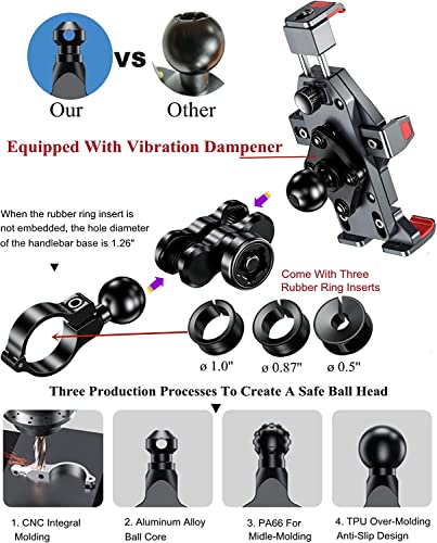 YELLOWFIN Aluminium Alloy Motorcycle Phone Mount - Image 5