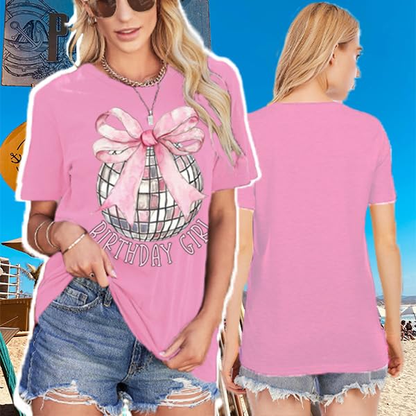 Image of Happy Birthday Shirts for Women Cute My Day My Way Birthday Girl T Shirt