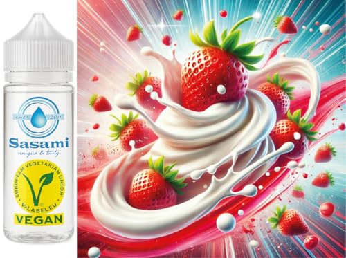 Yaourt fraise arôme concentré Sasami 100 ml liquide DIY e-liquide vegan gourmand