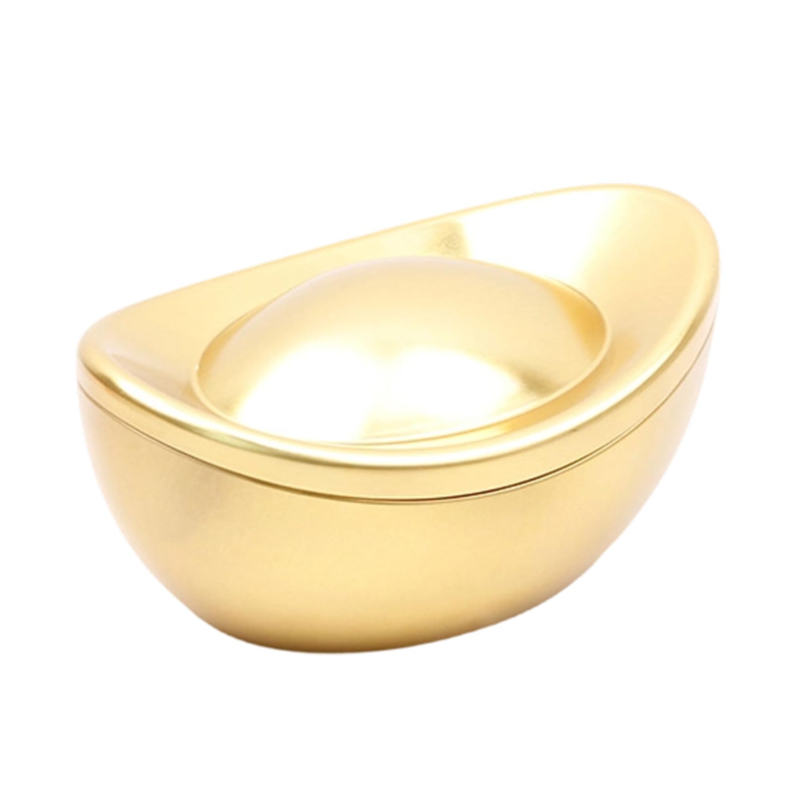 Maxtonser Golden Ingot Shape Tin Candy Chocolate Holder Box Metal Candy Container For Wedding Chinese Spring Festival Celebration
