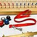 Petanques Bocce Balls Picker, Sports Ball Pickup Tool, Powerful Ergonomic Magnet Grabber, Lightweight and Portable Petanques Accessories for Matches Competitions Training on Sand Land Lawn Garden, Red