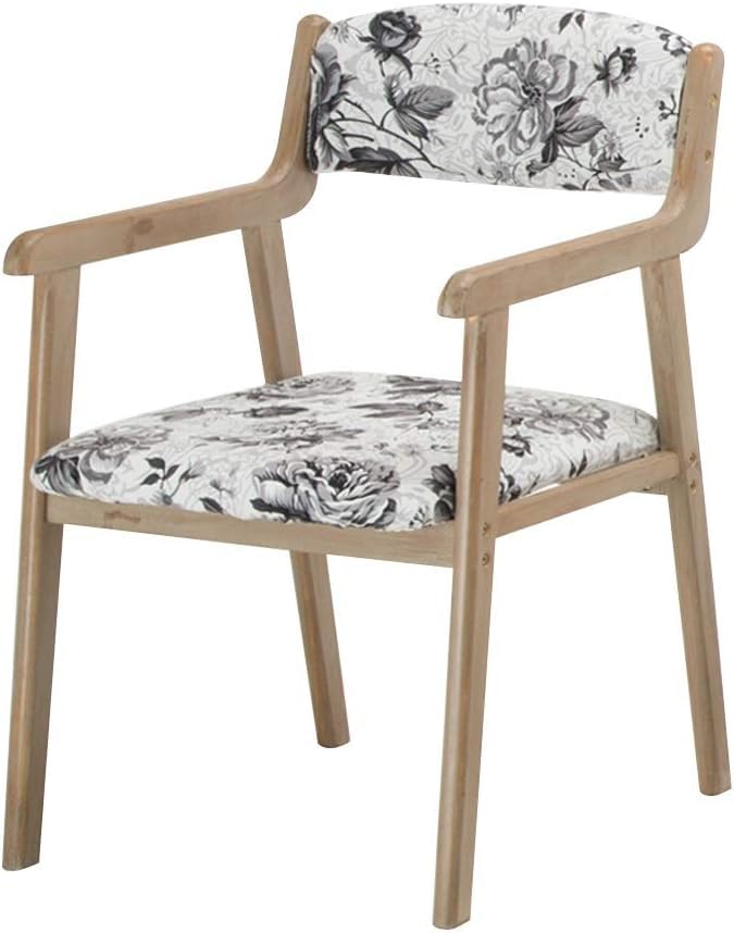 Chaise de cuisine en bois design élégant avec dossier raffiné et finition fourrure
