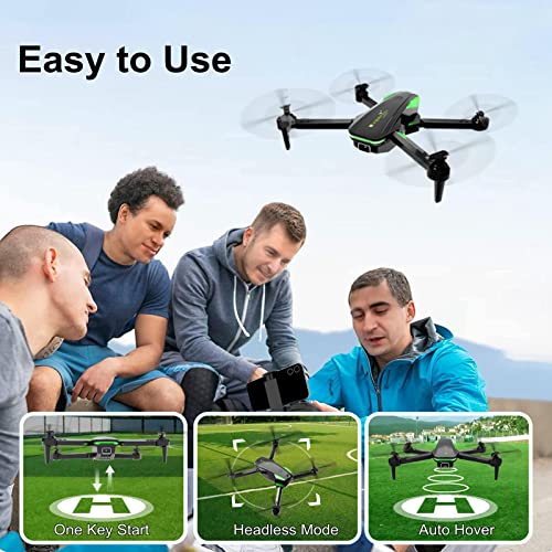 Oike Durable Drone With Camera For Adults Beginners And Kids, Hd 1080P Remote Control Drones For Kids Foldable Rc Quadcopter, 3 Batteries Long Life, One Key Start, Altitude Hold, Stable Fly, Carrying Case, Easy Use, Super Fun, Boy Girl Toy Gifts #TOP1