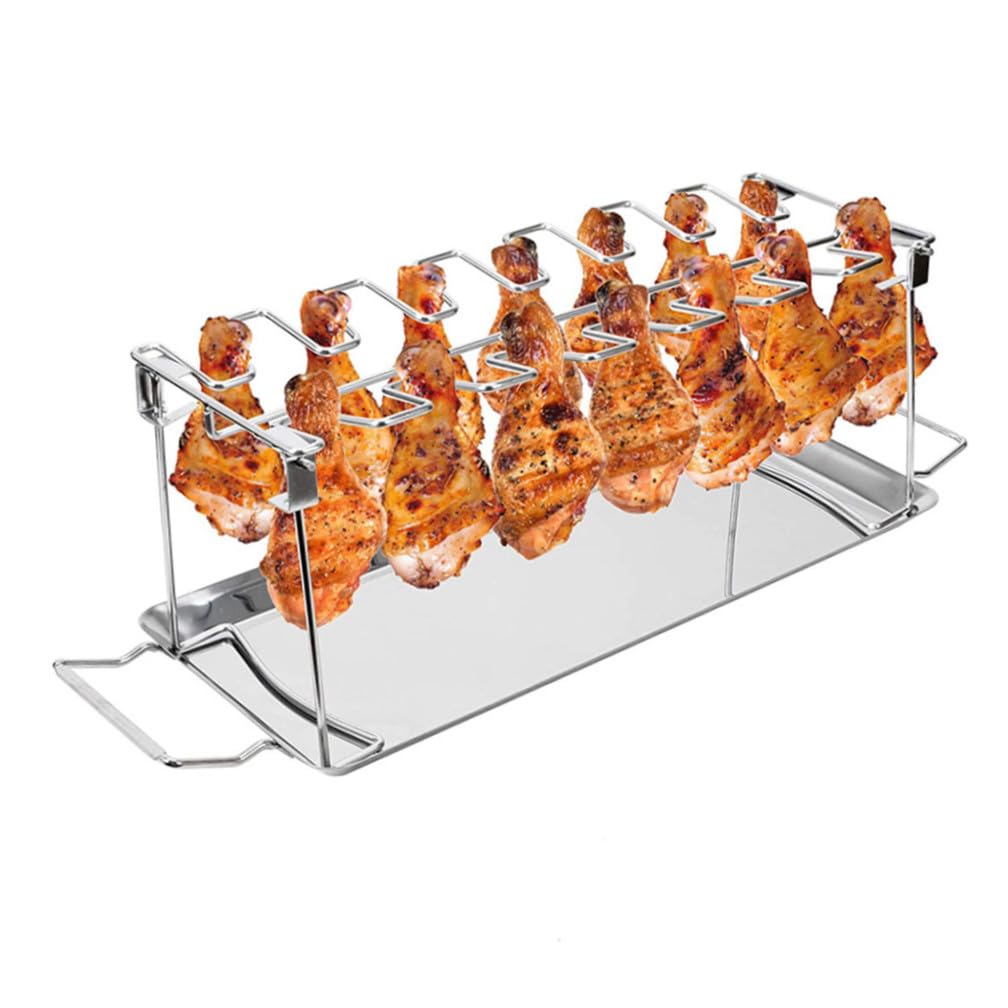 Support de Cuisson Pliable pour Cuisses de Poulet en Acier Inoxydable