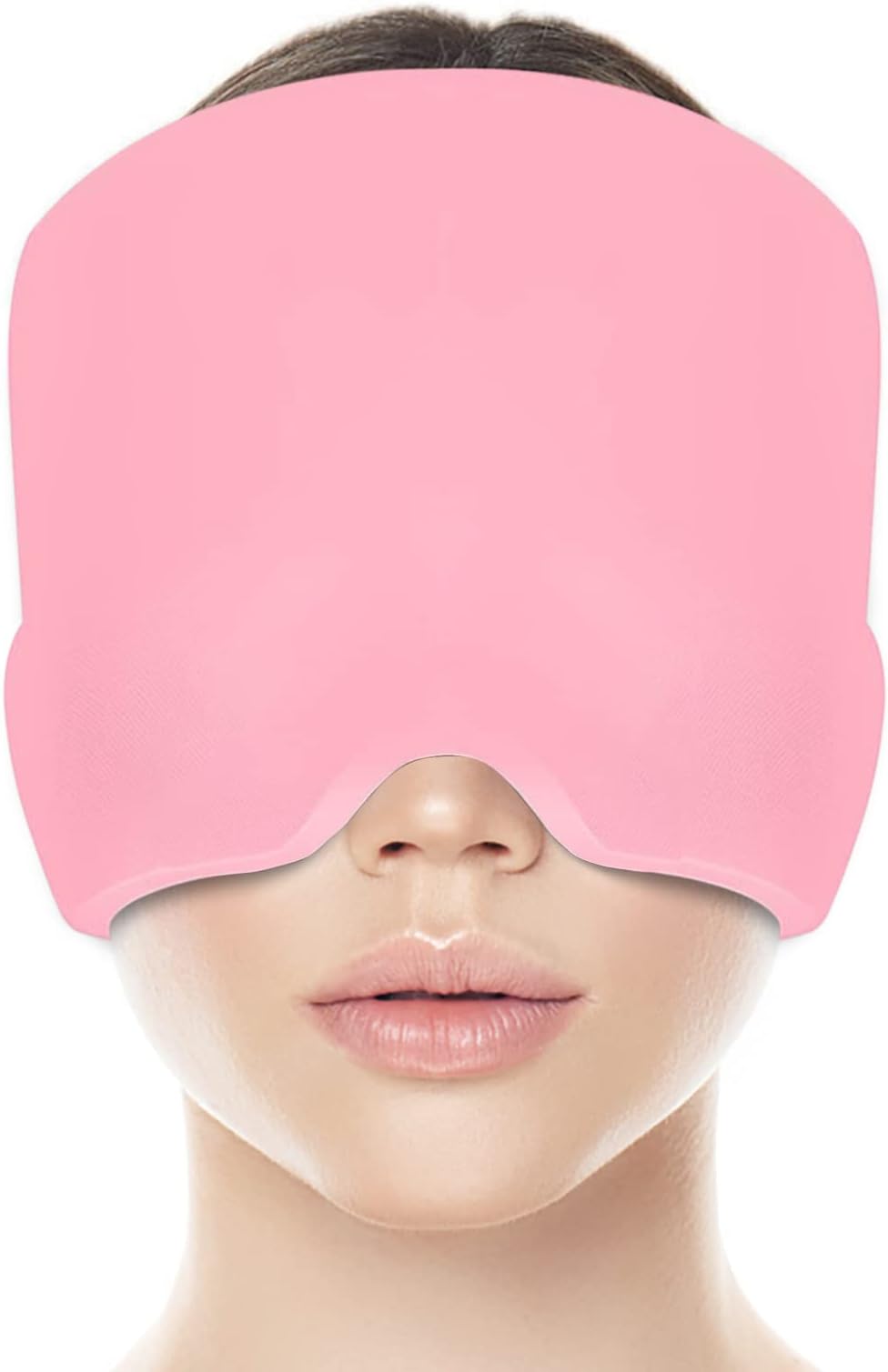 Headache Relief Cap With Reusable 360 Ice Gel Pack - Wearable Migraine and Tension Relief Hat for Puffy Eyes, Sinus & Stress - One Size Fits All