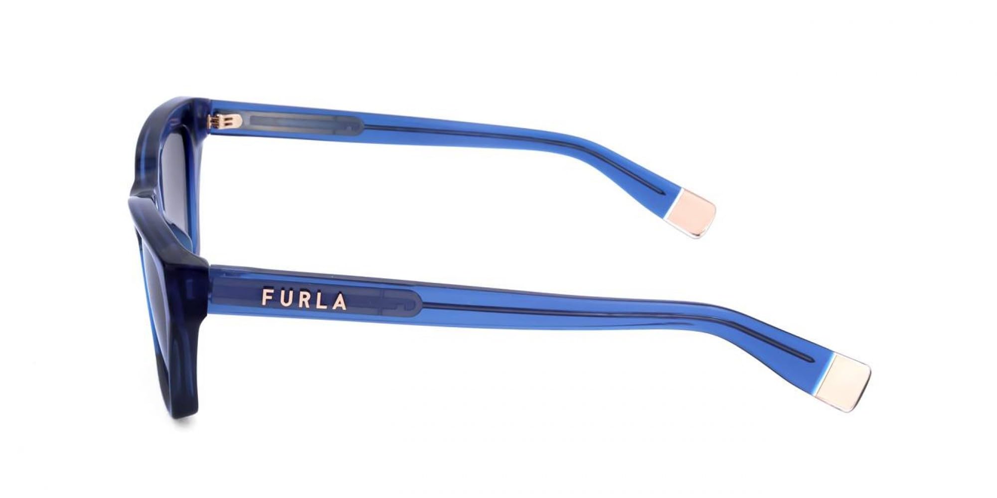 Furla Occhiali da Sole SFU777V Shiny transparent blue 53/18/140 Donna