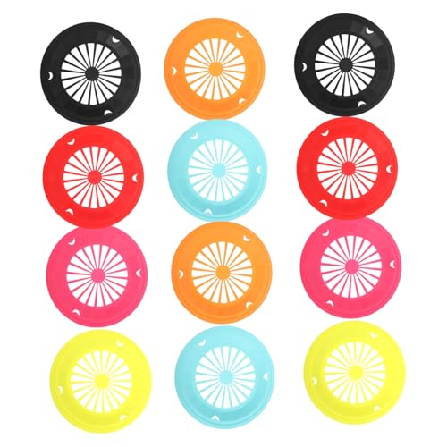 HYTROVE 12個 再利用可能プラスチック製キッチンコランダー 排水機能付き 多用途フルーツ洗浄バスケット 野菜洗い兼用キャンプ用食器水切り