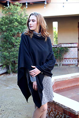 Women's Sweater Knit Poncho Pullover Wrap Organic Cotton - Loving Thread2