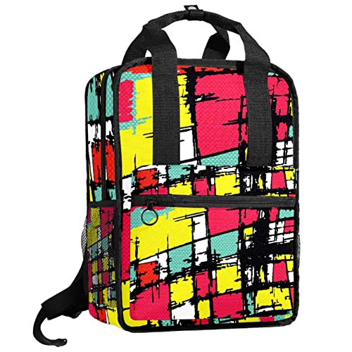 Sac à dos garçons jaune à motif papillons imprimé et bretelles ajustables