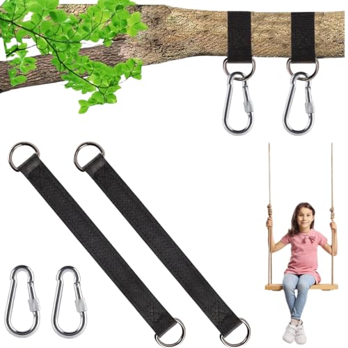 xutong 2 Stücke Schaukel-Befestigungsset,mit 2 Schwerlast Karabinern und D-Ringen, schaukel aufhängung,Hängematten und Sportgeräte,Hält bis zu 400kg,für Baumschaukel Aufhängung Hängesessel xutong 2 Stücke Schaukel-Befestigungsset,mit 2 Schwerlast Karabinern und D-Ringen, schaukel aufhängung,Hängematten und Sportgeräte,Hält bis zu 400kg,für Baumschaukel Aufhängung Hängesessel
