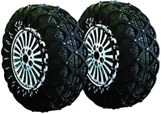 Jeremywell Anti Slip Security NATURAL Rubber Snow Tire Chain For Cars/SUV/Trucks Tire 215/75R16, 25/60R18, 225/65R17, 235/50R18, 235/75R15, 245/50R18, 245/55R17