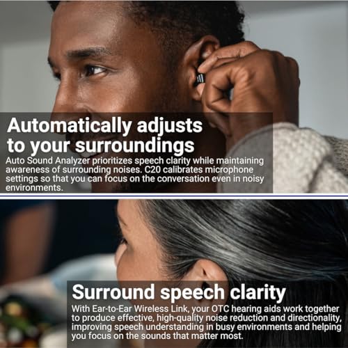 Image of Sony CRE-C20 Self-Fitting OTC Hearing Aids Bundle with Sony CRES2VS Vented Sleeves (Small, 3-Pair) and Sony CRES2VX Vented Sleeves (Extra Small, 3-Pair) (3 Items)