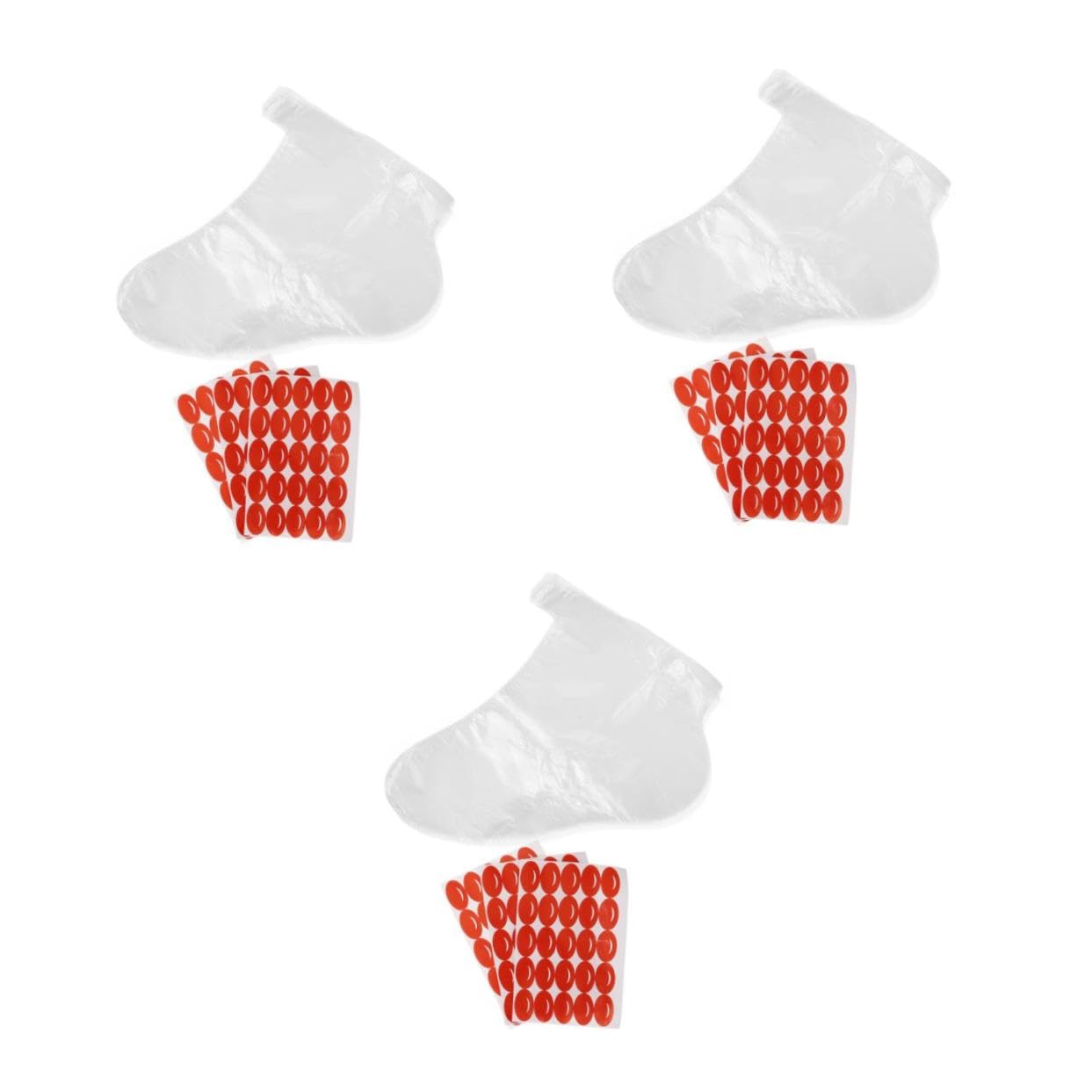 FRCOLOR 3 Sets Disposable Foot Mask Moisturizing Socks Feet Cover One Time Foot Cover Foot Care Socks Foot Lotion Foot Moisturizing Paraffin Wax Refills Liners Foot Soaking Covers Plastic