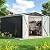 DAUSOLA 8.2x12 FT Outdoor Storage Shed, Metal Garden Tool Shed with Updated Frame Structure and Lockable Doors, Ideal for Backyard Garden Patio Lawn, Grey