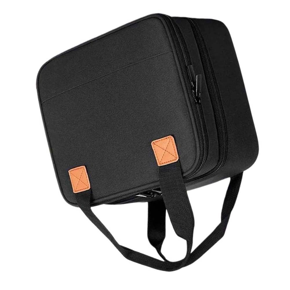 Étui de protection de voyage Canon SELPHY CP1500 CP1300 CP1200 avec séparateur amovible et poche zippée Noir