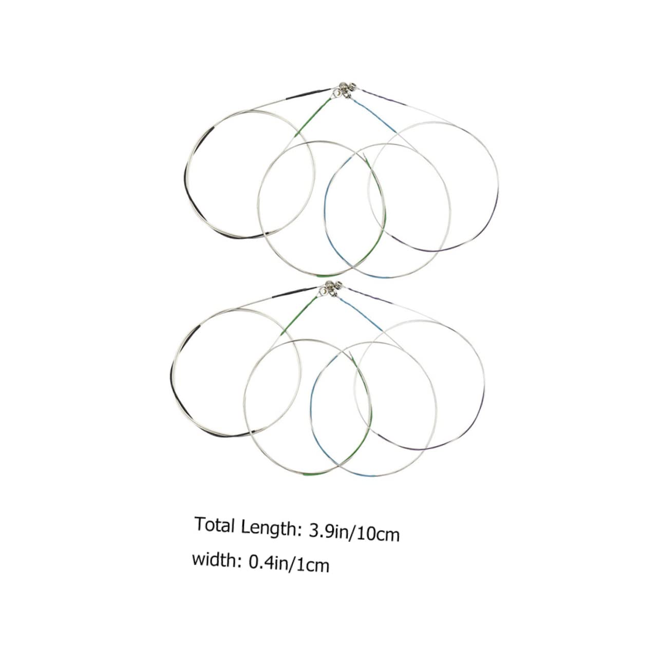 GOOHOCHY 8pcs Steel Violin Strings for Replacement Durable Strings Kit for Violin Players and Beginners Standard Tension for Extraordinary Sound Quality