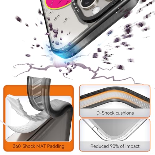 Coque requin iPhone 15 Pro Max esthétique mignonne et coque noire résistante - 2