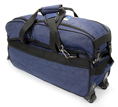KAZE SPORTS 3 Ball Deluxe Bowling Tournament Roller Tote with Detachable Shoe and Accessory Bag