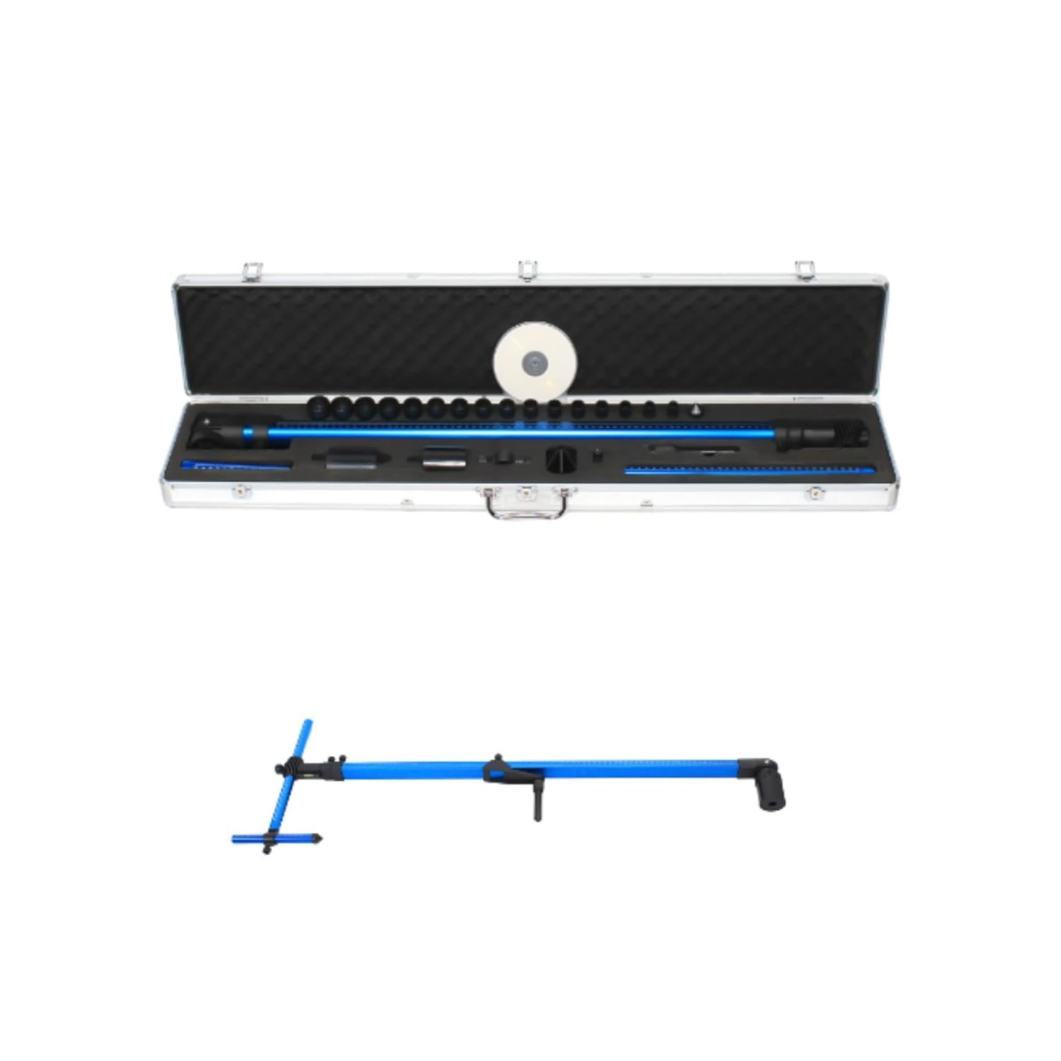 Universal 2D Measuring System, Tram Gauge Auto Bodys High Precision, Ruler to Align Frame Machine Set for Vehicle Chassis, Trunk, Engine Compartment, Wheelbase